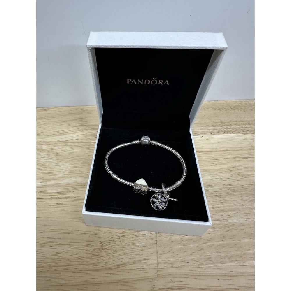 Authentic Pandora Sterling Silver Bracelet Charms